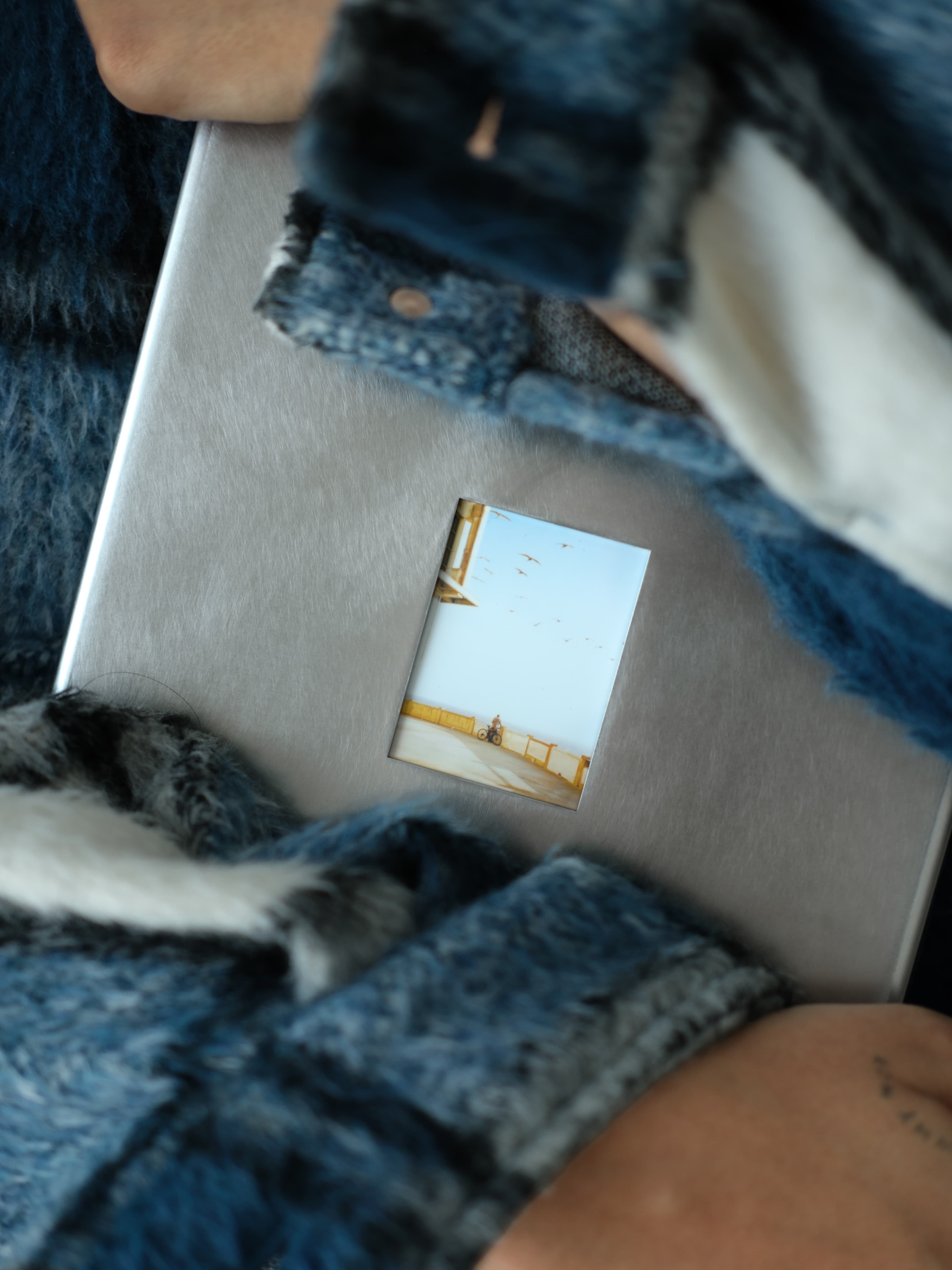 Oddjoy Memory Frame displaying an Instax Mini photograph in an interior